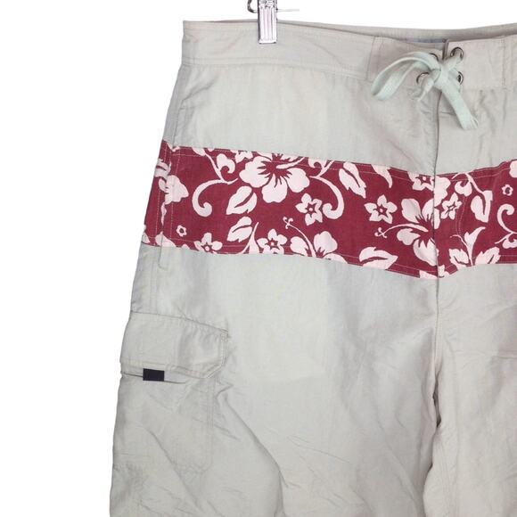 Northwest Blue  Floral Brown Casual Shorts Men's Size Large - Picture 3 of 5